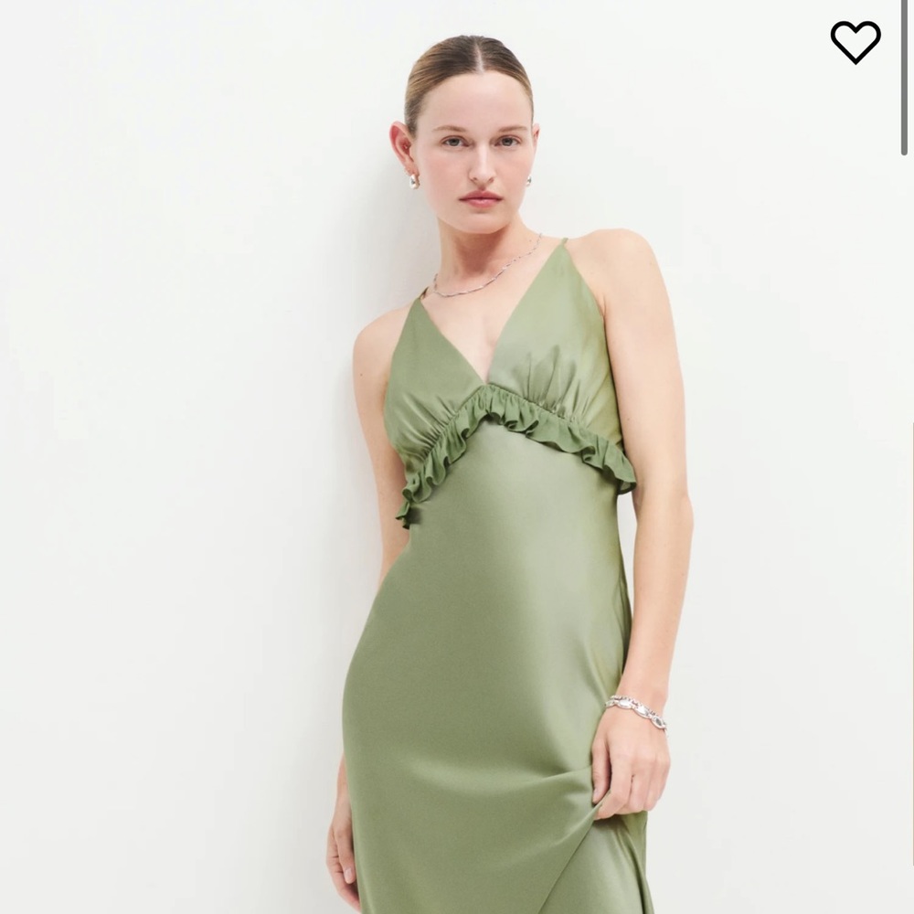 Reformation madrigal satin dress